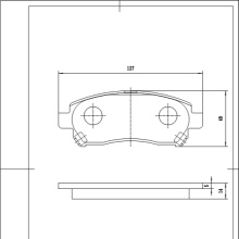 ZWD622 semi-metallic brake pads front ceramic auto brake pads for toyota